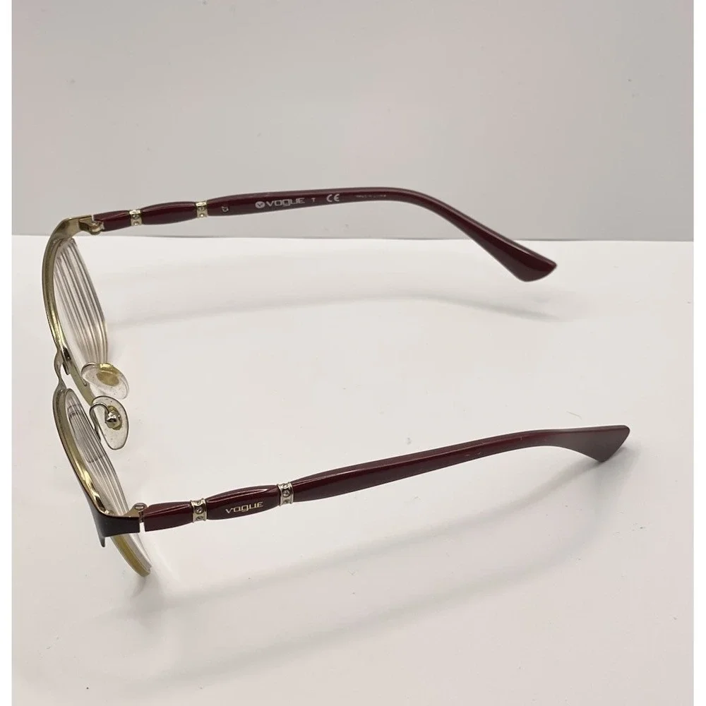 VOGUE VO3987B 986 Top Bordeaux Purple Pale Gold Women's FRAME ONLY‎ 52/16/135